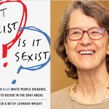 Betsy Leondar-Wright and the cover of her new book