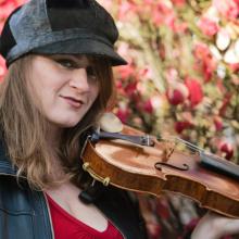 Efrat with her violin