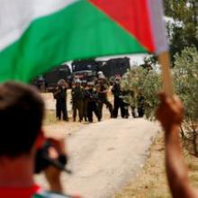 photo of a demonstration in Palestine