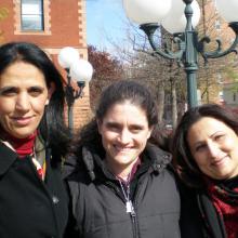 photo of Tal Dor, Huda Abu Arqoub and Amal Nassar