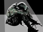 Image of a soldier in despair